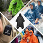Adult Rain Poncho Waterproof Hooded Raincoat Lightweight Packable