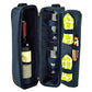Insulated Wine Tote with 2 Wine Glasses