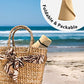 Womens Sun Hat with Ponytail Hole Wide Brim Beach Straw Visor