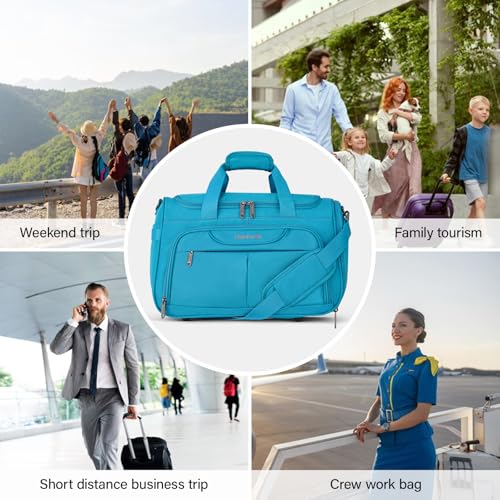 Small Underseat Carry On Luggage Bags for Travel with 10 Pockets