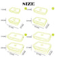 4 Pack Collapsible Silicone Food Containers Storage Lunch Bento Box with Lid BPA Free for Camping (4 Count)
