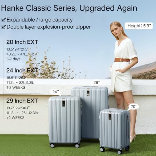 Expandable Hard Shell Luggage Sets (3 Count)