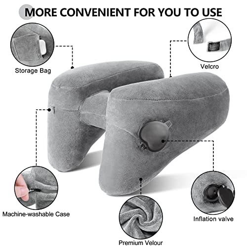 Travel Neck Pillow for Airplane Pillow Comfortably Supports Head