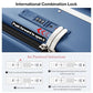 Large Checked Luggage with Cup Phone Holder and Charger Hard Shell Suitcases with Spinner Wheels