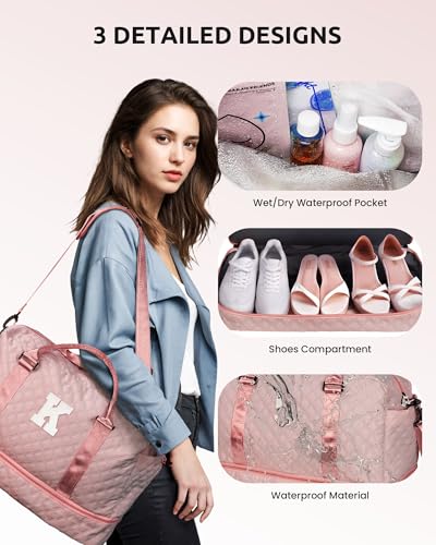 Initial Duffle Bag with Shoe Compartment