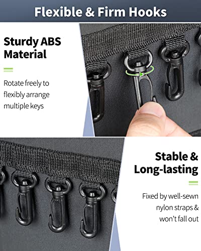 24 Hook Portable Key Organizer