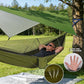 Camping Hammock with Rain Fly Tarp Mosquito Net Heavy Duty Tree Straps Portable Double Parachute Hammock Tent Waterproof Rainfly Set 660lbs Maximum Weight