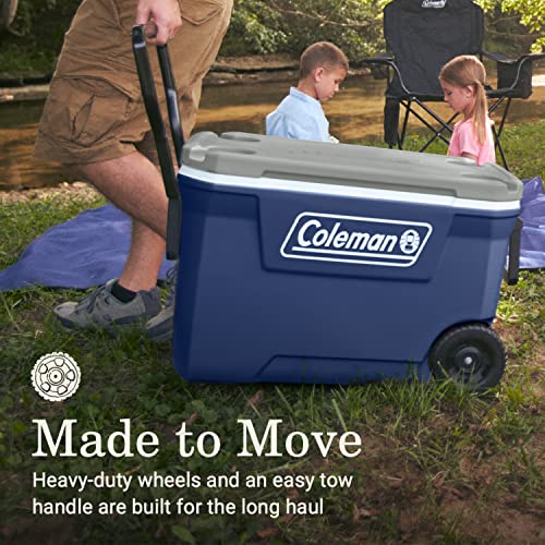 Classic Series Insulated Portable Rolling Cooler with Wheels