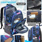 Extra Large Backpack Bookbag for College Travel Laptop Business Hiking Backpack Fit Laptop Up to 17 Inch Sturdy Multi Compartment Gifts for Men Women Night Light Reflective