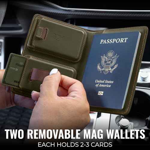 Passport Wallet with AirTag Holder