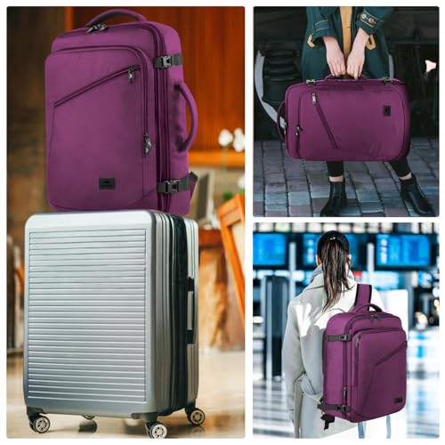 Purple Carry on Backpack for Women