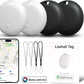 4 Pack Air Tracker Tags Work with Apple Find My, Apple MFi Certified Smart Bluetooth Tracking Tags Key Finder Item Locator, Waterproof Worldwide Tracker for Pets Wallet Backpack Luggage