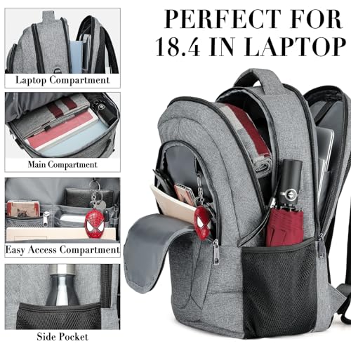 45L Extra Large Travel Laptop Backpack for Men and Women