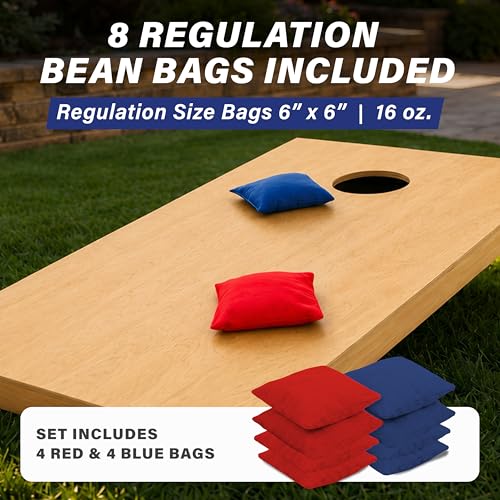 Solid Wood Premium Cornhole Set