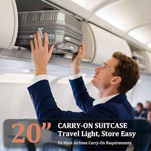 Luggage Sets 6 Piece Expandable Suitcase (6 Count)