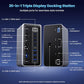 20-in-1 USB Docking Station,300W Charging Station,Triple Display USB-C Hub with 2x4K HDMI,DP,VGA,Ethernet,7 USB-A/C Ports,5Gbps USB-A/C Ports,SD/TF,Audio,100W PD Fast Laptop Charger for Windows/macOS
