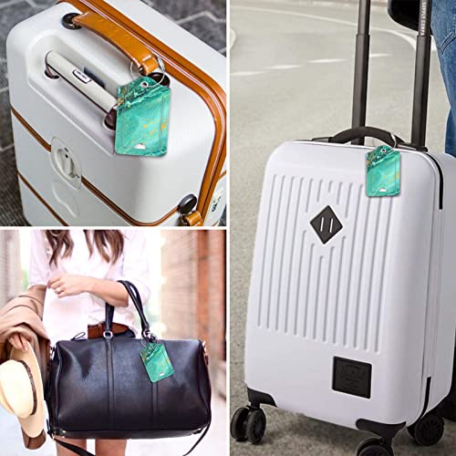 Luggage Tags Privacy Cover ID Label for Travel Bag Suitcase (2 Count)