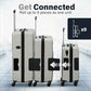 Patented Connecting Hard Shell 3 Piece Luggage Set (3 Count)