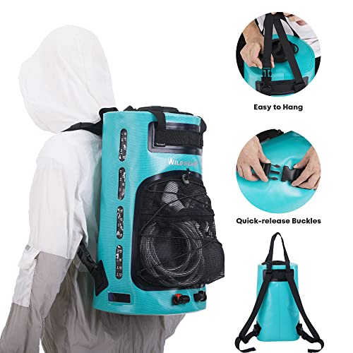 Camping Shower 22L Portable Shower for Camping with Pressure Foot Pump and Hose