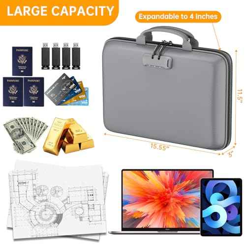 Fireproof File Organizer with Lock