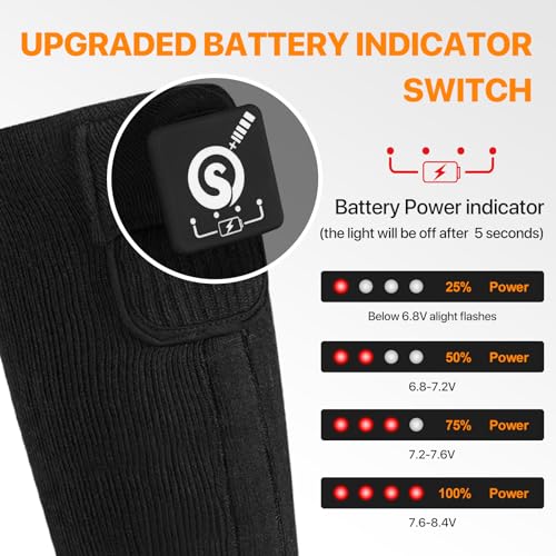 Upgraded Rechargeable Electric Heated Socks