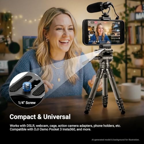 Carbon Fiber Desktop Mini Tripod for Camera