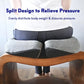 Patented Pressure Relief Seat Cushion for Long Sitting Hours on Office