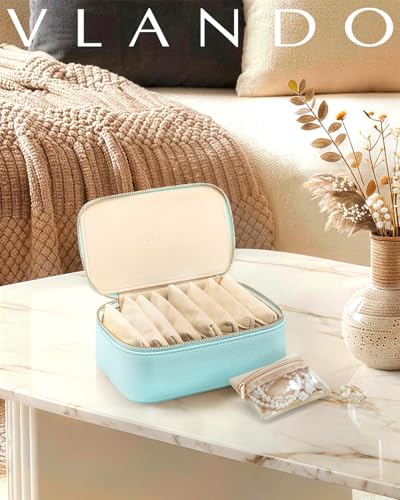 Jewelry Organizers and Storage with Clear 8 Velvet Bags