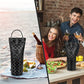 Single Bottle Wine Bag Carrier Insulated Wine Cooler Tote Square Black