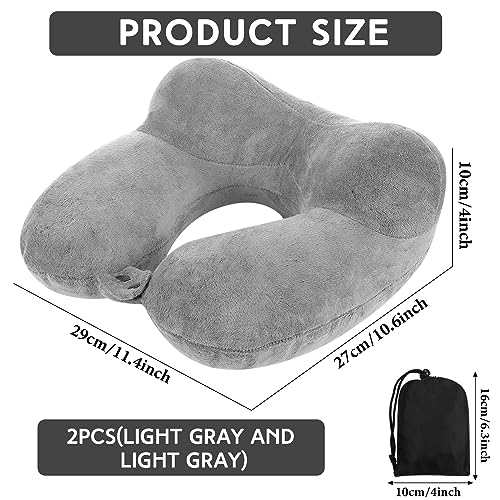 2 Inflatable Neck Pillow Airplane Travel (2 Count)