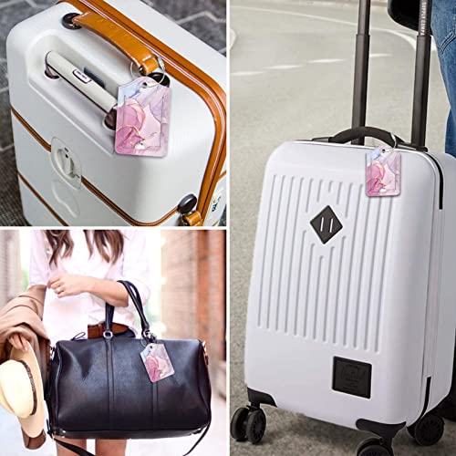 Luggage Tags Privacy Cover ID Label for Travel Bag Suitcase (2 Count)