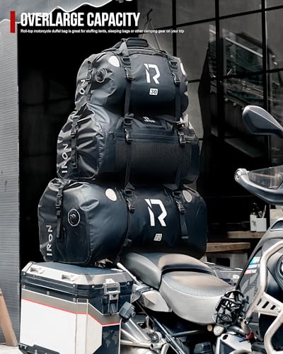 Waterproof Motorcycle Duffel Bag Tail Bag 50L Dry Bags Luggage