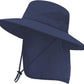 ZOORON Sun Hat for Men Women Fishing Hat with Neck Flap Wide Brim Bucket Hat UV Protection for Beach Camping Hiking