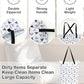 BABY 2 Pack Large Wet Dry Bag Waterproof Hanging Cloth Diaper with Double Zippered Pockets 25x18 inches 2HL04