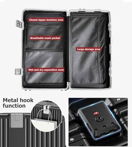 Super Large Aluminum Frame Checked Luggage