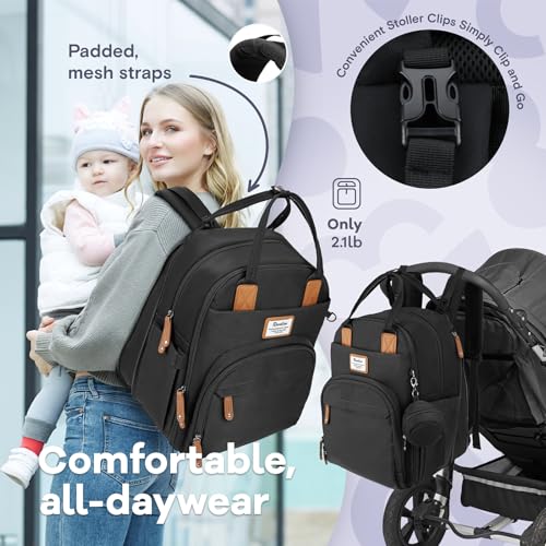 Baby Diaper Bag Backpack with Changing Pad