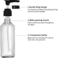 Vitog Travel Bottles Kit, TSA Approved Leak Proof Portable Toiletry Containers Set, Clear flight size PET Cosmetic Containers for Lotion, Shampoo, Cream, Soap, Set of 11 (Black+Plastic)