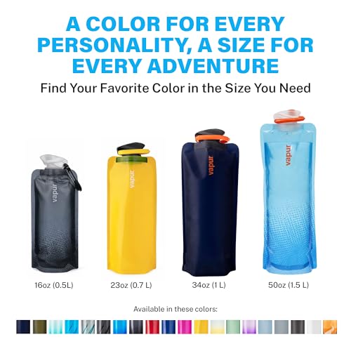 Collapsible Water Bottle with Carabiner