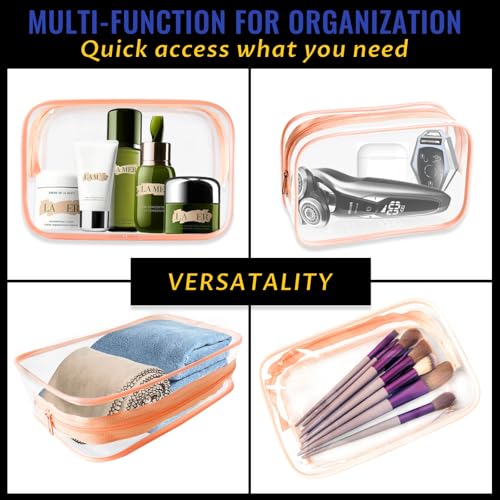 16 Pieces Clear Makeup Bags Bulk (16 Count)