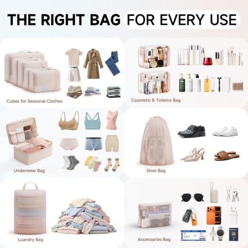 11 Set Packing Cubes for Travel (11 Count)