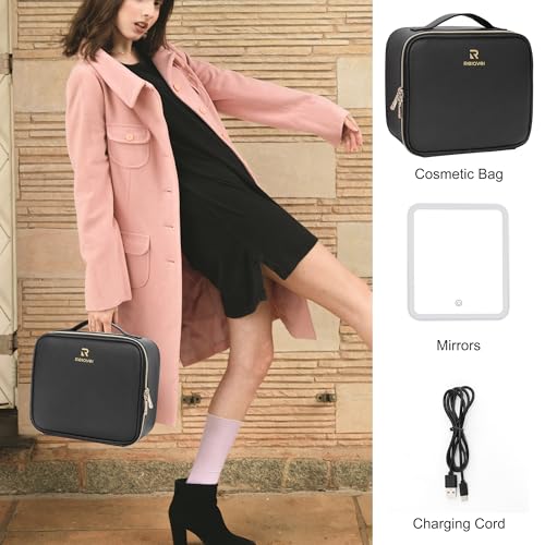 Travel Makeup Bag With LED Mirror