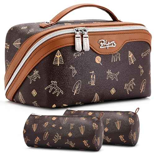 Travel Makeup Bag Cosmetic Bags for Women (3 Count)