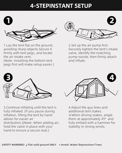 Inflatable Camping Tent for 2