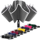 Inverted Umbrella Large Windproof Umbrellas for Rain Sun Travel Umbrella Compact with Reflective Stripe