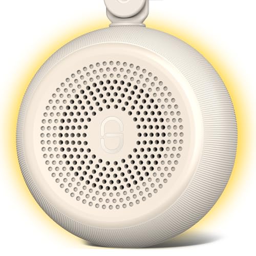 White Noise Sound Machine Portable Sleep Machine for Baby Adult with 30 Soothing Sounds 12 Night Light Colors 4 Timer Memory Function Rechargeable Noise Machines for Sleeping