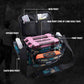 Fishing Tackle Bag with 3PCS 3600 Pink Tackle Boxes (3 Count)