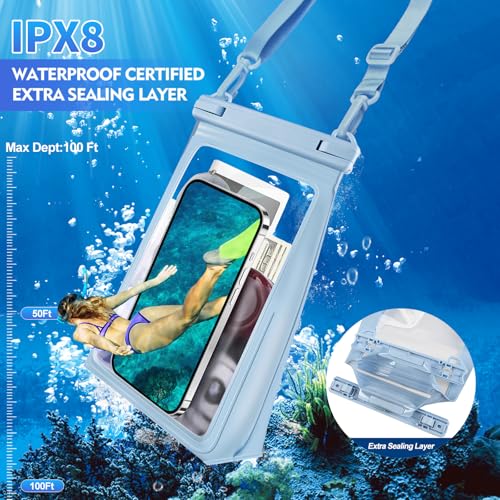 Large Waterproof Phone Pouch Floating