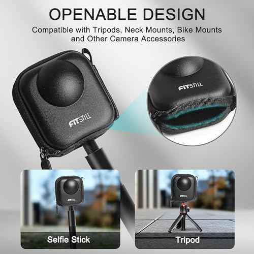 Black PU Mini Carrying Case for for for Go Pro MAX2