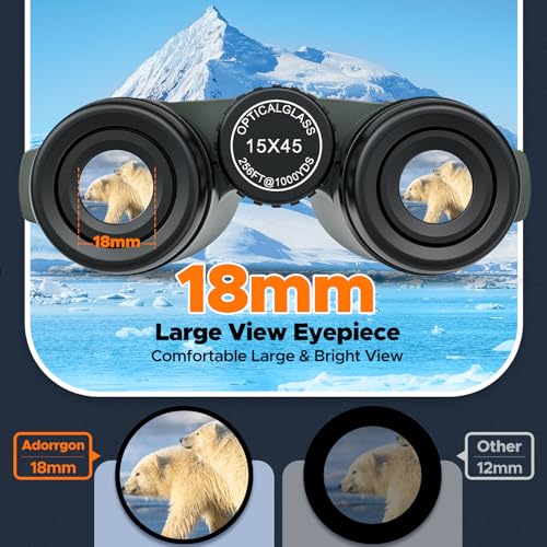 15x45 High Powered Binoculars for Adults
