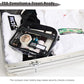 Rough Enough Clear Toiletry Bag Quart Size for Travel